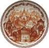 Тарелка керамика/15-7BR-76/D-150 мм/NN